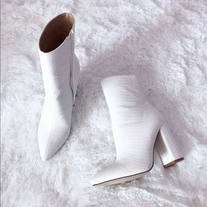 pretty little thing white booties